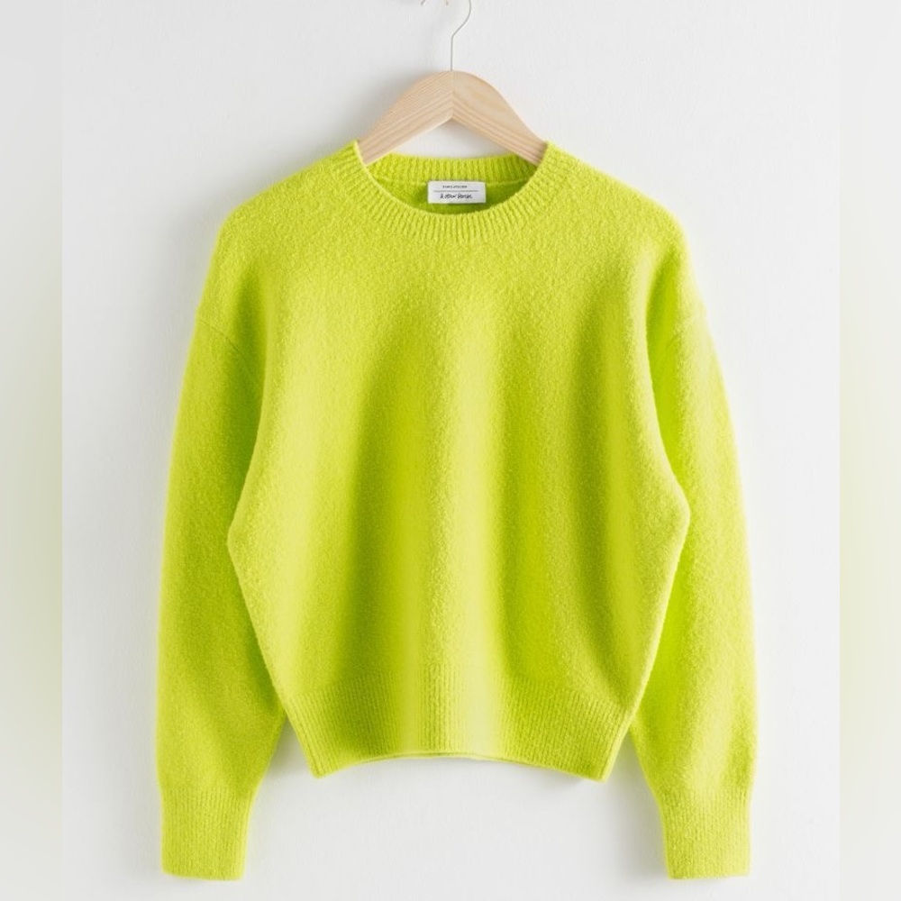 NWT & Other Stories thick bright yellow/green Sweater